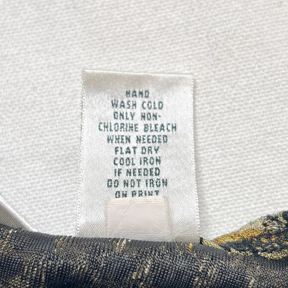 Laura Ashley Vintage Abstract Paisley Shirt Sleeveless Textured Women's XL 90s - Picture 6 of 10